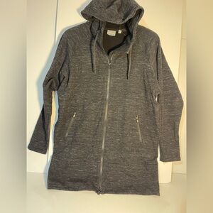 Athleta Charcoal Zip-Up Jacket